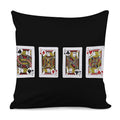 Four Jacks Playing Cards Print Pillow Cover