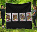 Four Jacks Playing Cards Print Quilt