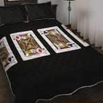 Four Jacks Playing Cards Print Quilt Bed Set