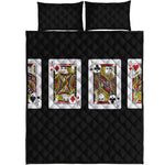 Four Jacks Playing Cards Print Quilt Bed Set