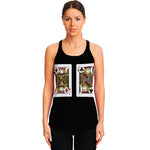Four Jacks Playing Cards Print Women's Racerback Tank Top