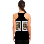Four Jacks Playing Cards Print Women's Racerback Tank Top