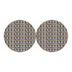 Four Kings Playing Cards Pattern Print Car Coasters