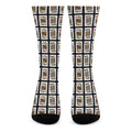 Four Kings Playing Cards Pattern Print Crew Socks
