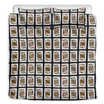 Four Kings Playing Cards Pattern Print Duvet Cover Bedding Set