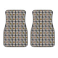 Four Kings Playing Cards Pattern Print Front Car Floor Mats