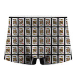 Four Kings Playing Cards Pattern Print Men's Boxer Briefs
