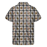 Four Kings Playing Cards Pattern Print Men's Short Sleeve Shirt
