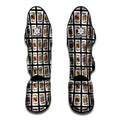 Four Kings Playing Cards Pattern Print Muay Thai Shin Guards
