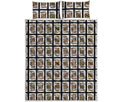 Four Kings Playing Cards Pattern Print Quilt Bed Set