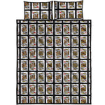 Four Kings Playing Cards Pattern Print Quilt Bed Set