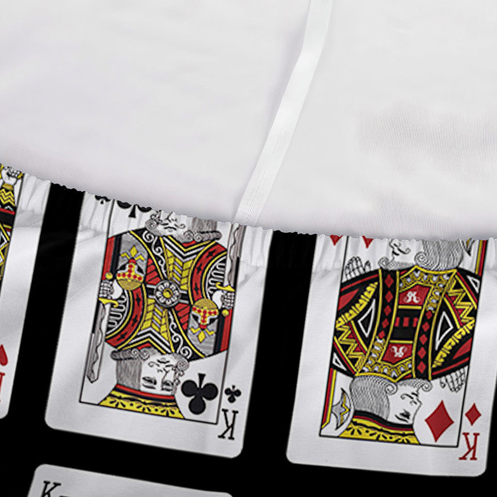 Four Kings Playing Cards Pattern Print Sofa Cover