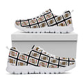 Four Kings Playing Cards Pattern Print White Running Shoes