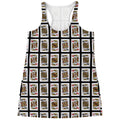 Four Kings Playing Cards Pattern Print Women's Racerback Tank Top