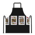 Four Kings Playing Cards Print Apron