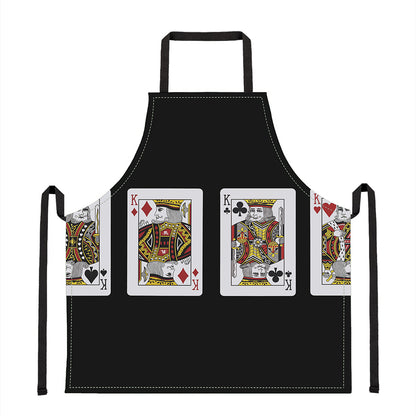 Four Kings Playing Cards Print Apron