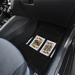 Four Kings Playing Cards Print Front Car Floor Mats