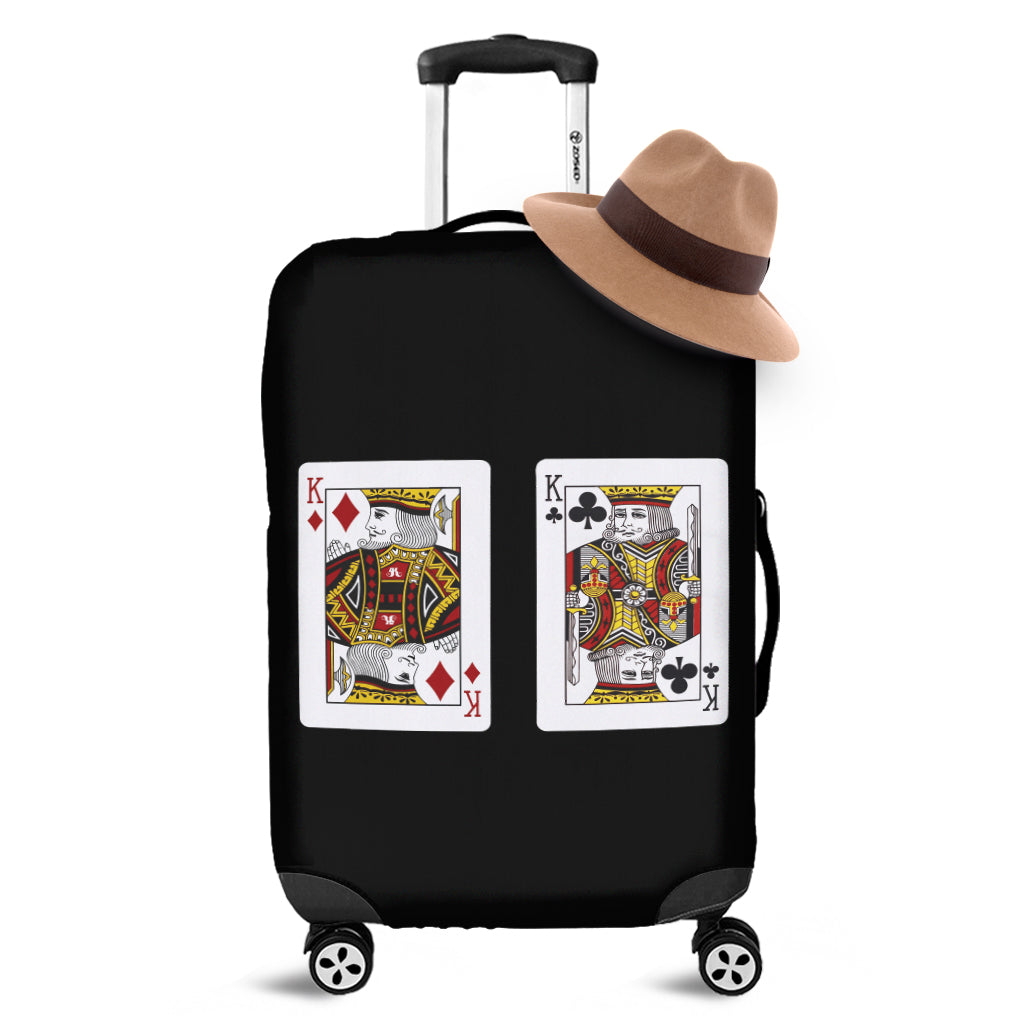 Four Kings Playing Cards Print Luggage Cover