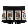 Four Kings Playing Cards Print Men's Boxer Briefs