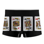Four Kings Playing Cards Print Men's Boxer Briefs