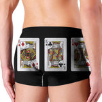 Four Kings Playing Cards Print Men's Boxer Briefs