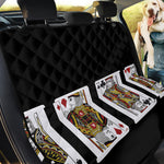 Four Kings Playing Cards Print Pet Car Back Seat Cover