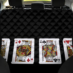 Four Kings Playing Cards Print Pet Car Back Seat Cover
