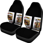 Four Kings Playing Cards Print Universal Fit Car Seat Covers
