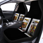 Four Kings Playing Cards Print Universal Fit Car Seat Covers