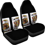 Four Kings Playing Cards Print Universal Fit Car Seat Covers