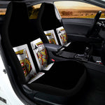 Four Kings Playing Cards Print Universal Fit Car Seat Covers