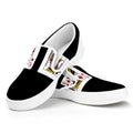 Four Kings Playing Cards Print White Slip On Sneakers