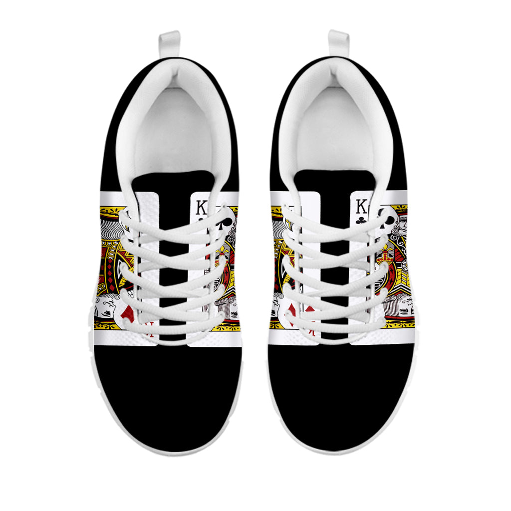 Four Kings Playing Cards Print White Sneakers