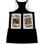 Four Kings Playing Cards Print Women's Racerback Tank Top