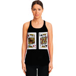 Four Kings Playing Cards Print Women's Racerback Tank Top