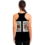 Four Kings Playing Cards Print Women's Racerback Tank Top