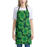 Four-Leaf Clover St. Patrick's Day Print Apron