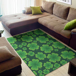 Four-Leaf Clover St. Patrick's Day Print Area Rug