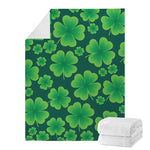 Four-Leaf Clover St. Patrick's Day Print Blanket