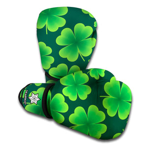 Four-Leaf Clover St. Patrick's Day Print Boxing Gloves