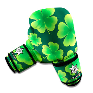 Four-Leaf Clover St. Patrick's Day Print Boxing Gloves