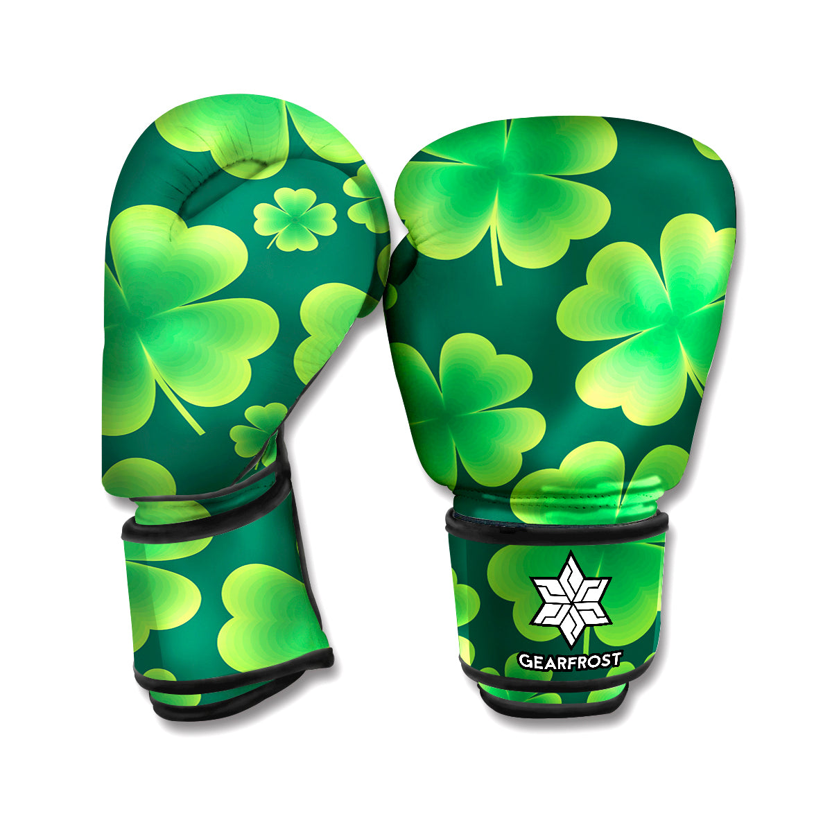 Four-Leaf Clover St. Patrick's Day Print Boxing Gloves