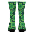 Four-Leaf Clover St. Patrick's Day Print Crew Socks