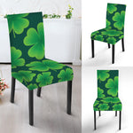 Four-Leaf Clover St. Patrick's Day Print Dining Chair Slipcover