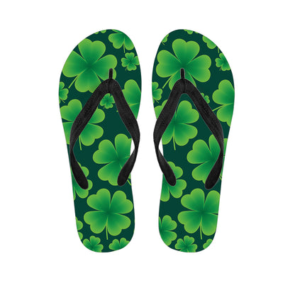 Four-Leaf Clover St. Patrick's Day Print Flip Flops