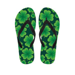 Four-Leaf Clover St. Patrick's Day Print Flip Flops