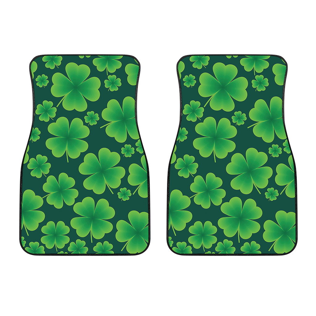 Four-Leaf Clover St. Patrick's Day Print Front Car Floor Mats