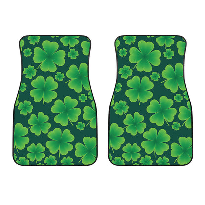 Four-Leaf Clover St. Patrick's Day Print Front Car Floor Mats