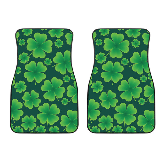 Four-Leaf Clover St. Patrick's Day Print Front Car Floor Mats