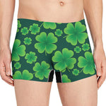 Four-Leaf Clover St. Patrick's Day Print Men's Boxer Briefs